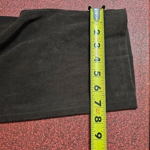 J. Jill Stretch Microsuede Dress Pants Sz 14 Brown High Waist Ankle Slit Neutral - Picture 13 of 13